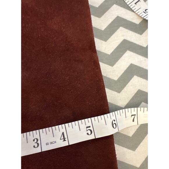 Women’s Leather Boot Cuffs – Red Brick Color, Boot Toppers - Picture 3 of 5